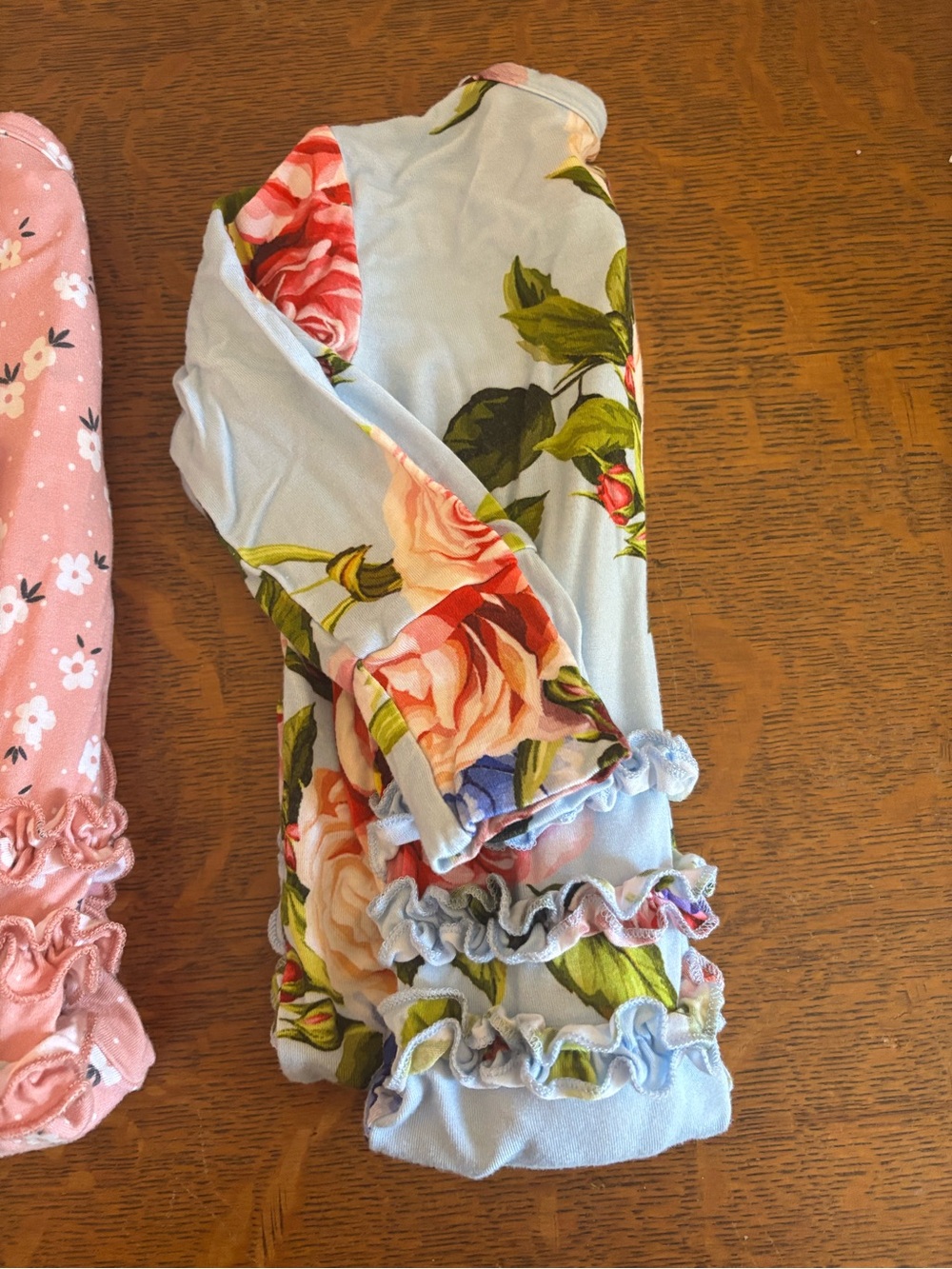 Posh Peanut Country Rose Print Ruffle Sleeper